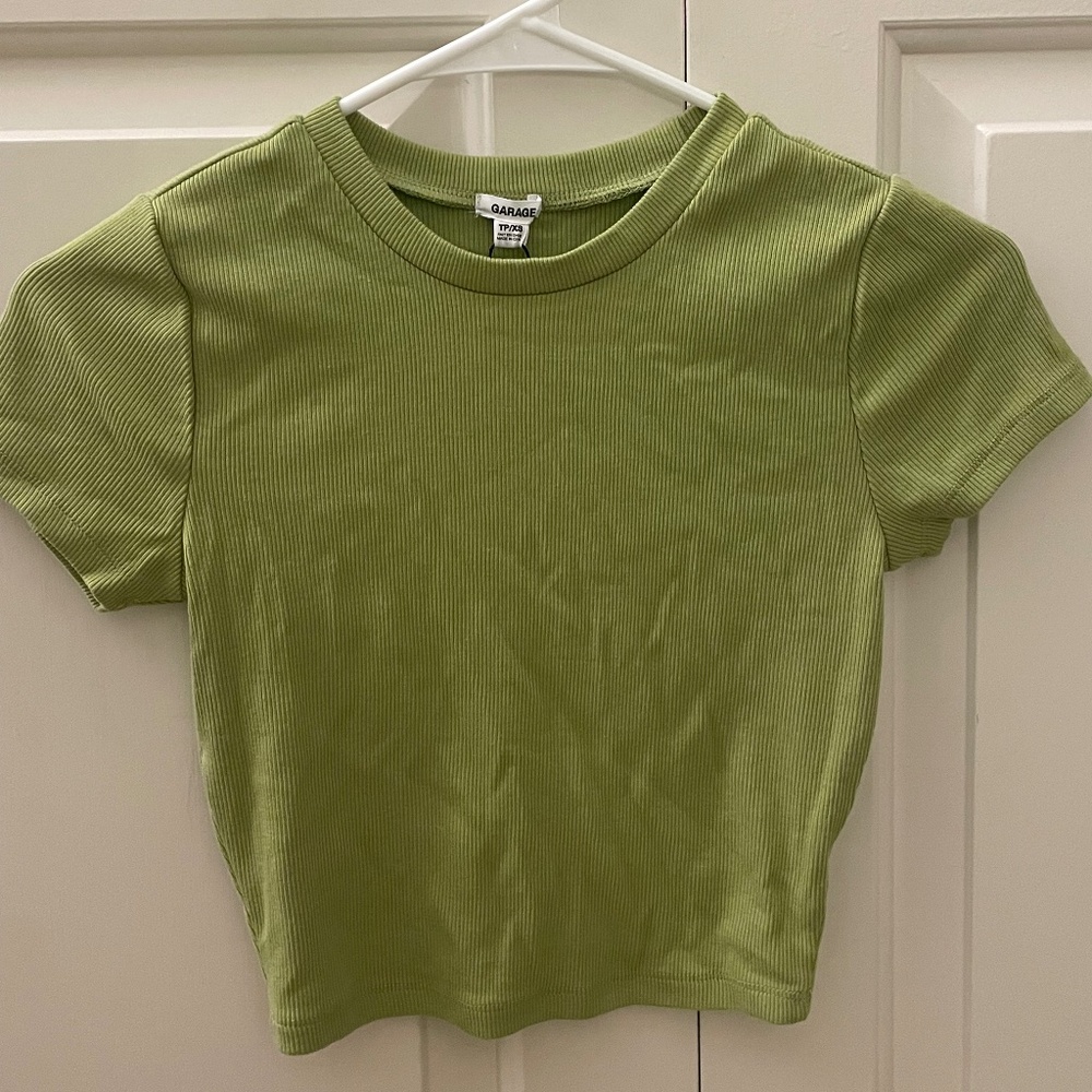 Olive Green Garage Short Sleeve Shirt